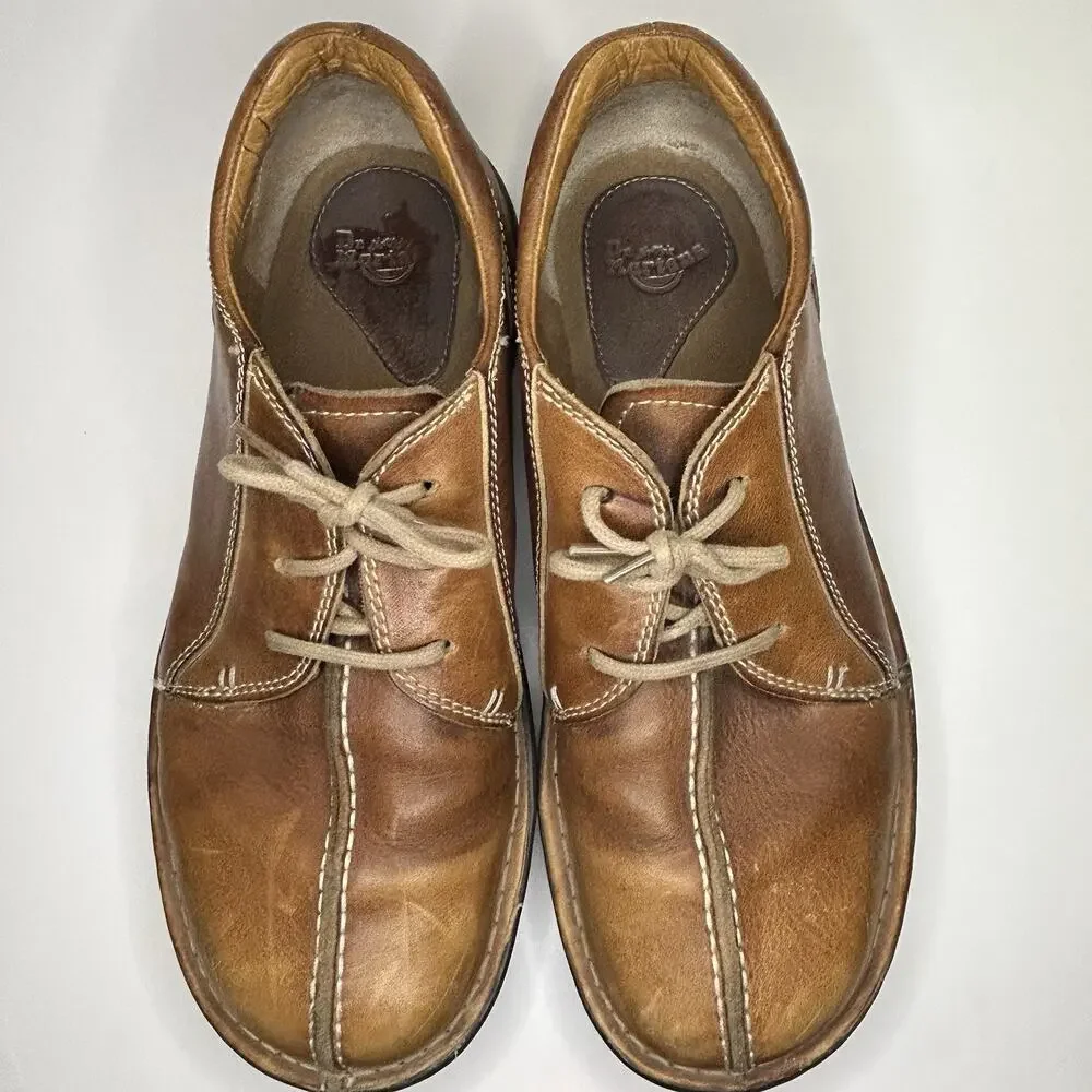 Dr. Docs Martens 8B16 Ripley Split Toe Leather Lace Up Oxfords Mens Size 11 Vtg